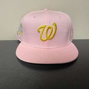 Washington Nationals All Star Game 2018 Pink Yellow Hat Baseball New Era 7 1/2